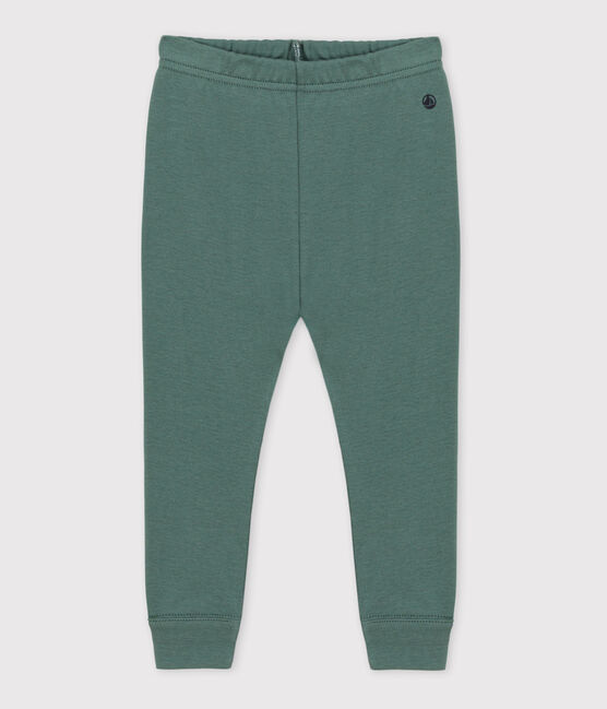 Legging bébé en coton vert VALLEE