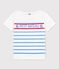 T-shirt en coton enfant fille / garçon blanc MARSHMALLOW