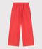 Pantalon enfant en denim rouge