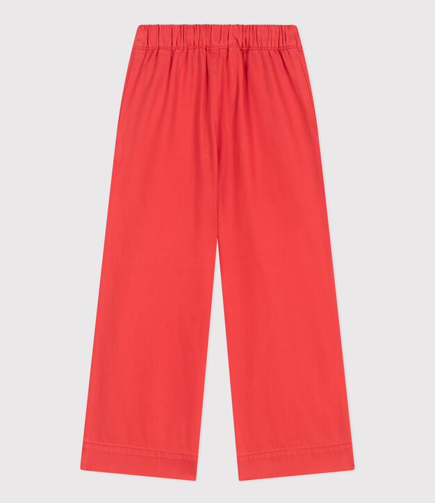 Pantalon enfant en denim rouge