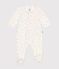 Pyjama en velours bébé blanc MARSHMALLOW/blanc MULTICO
