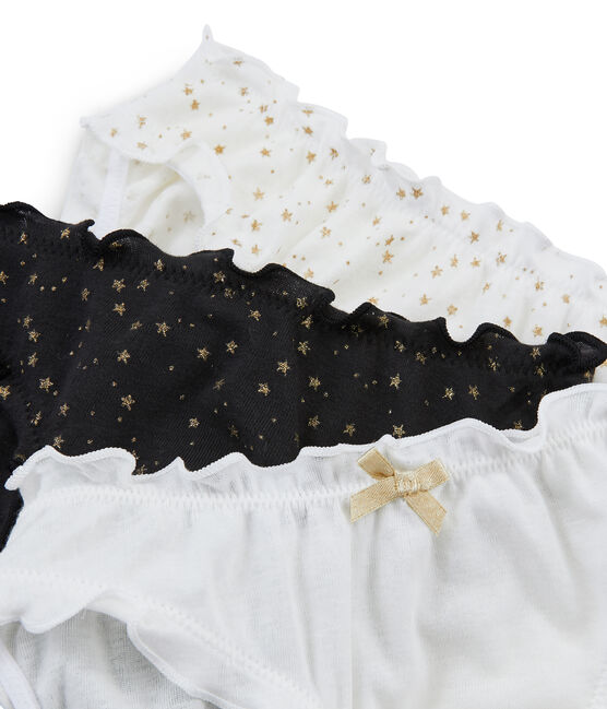 Trio de culottes à volants petite fille variante 1
