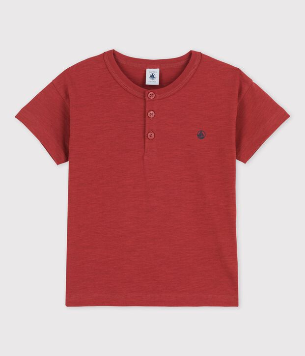 T-shirt manches courtes enfant fille/gar&ccedil;on marron