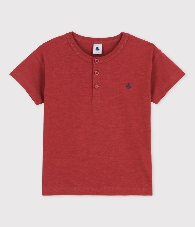 T-shirt manches courtes enfant fille/gar&ccedil;on marron