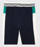 Bermuda en molleton léger enfant garçon blanc MARSHMALLOW/blanc MULTICO