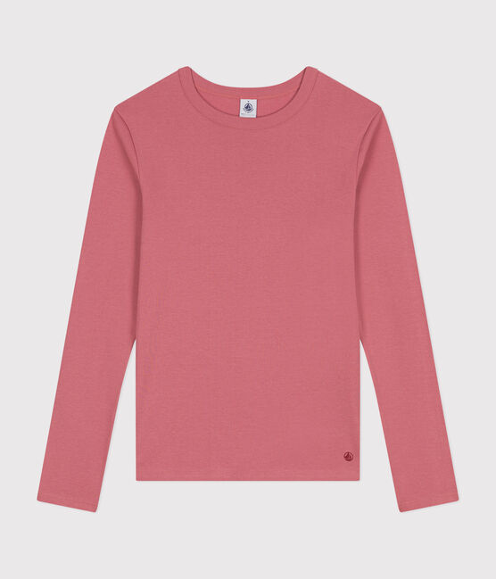 Tee-shirt L'ICONIQUE col rond en coton Femme rose ROSEWOOD
