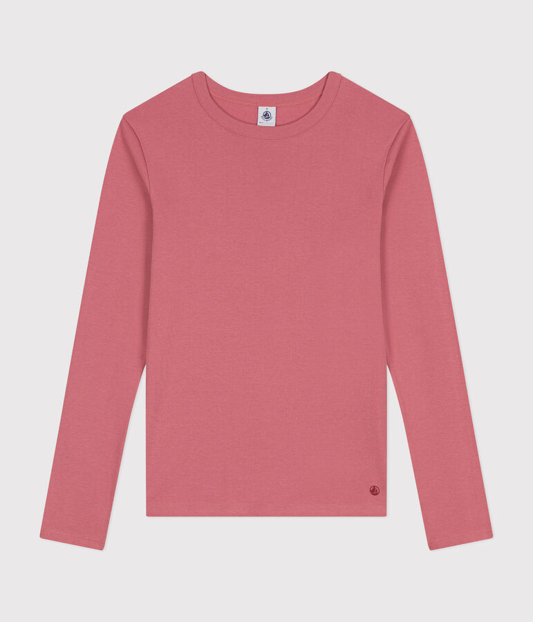 Tee-shirt L'ICONIQUE col rond en coton Femme rose ROSEWOOD