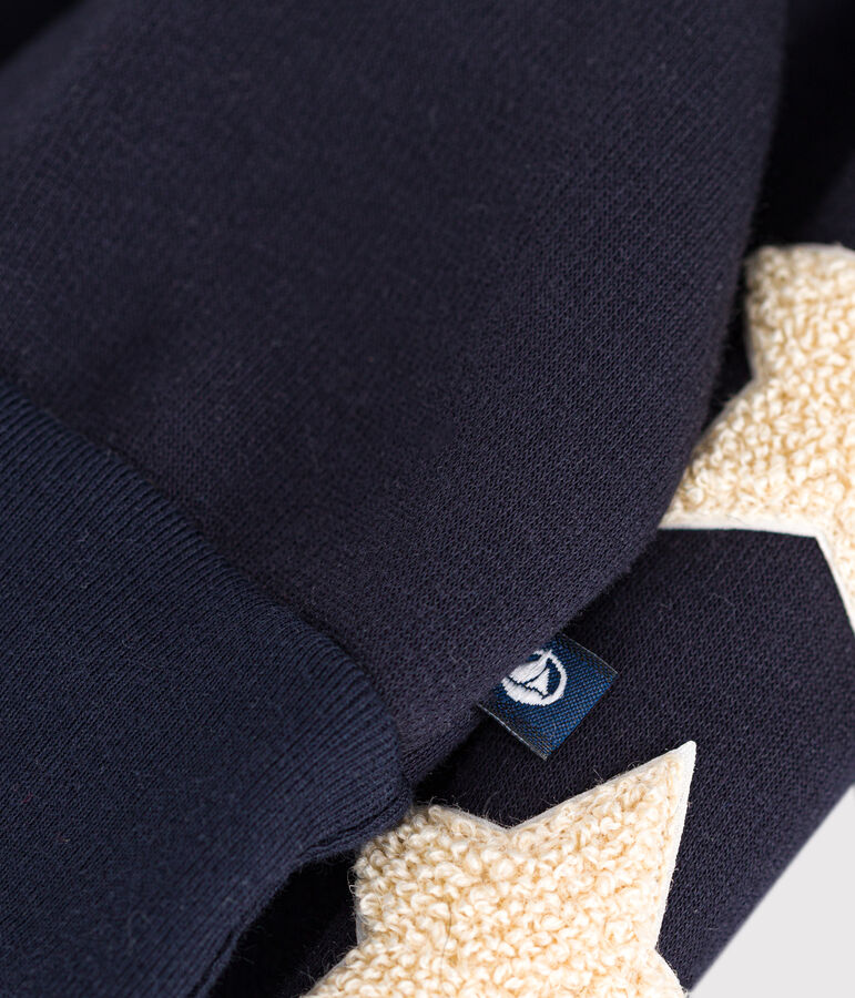 Sweatshirt en molleton b&eacute;b&eacute; bleu