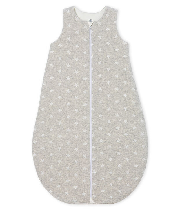 Gigoteuse b&eacute;b&eacute; gar&ccedil;on en velours gris/blanc