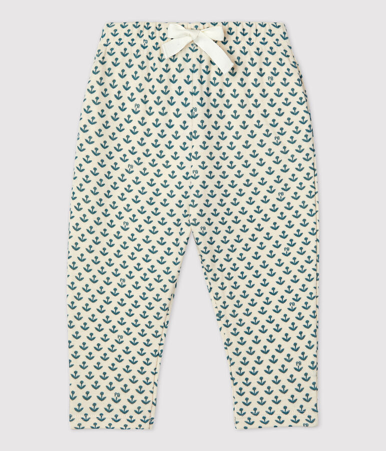 Pantalon en tubique b&eacute;b&eacute; blanc AVALANCHE/ BRUT
