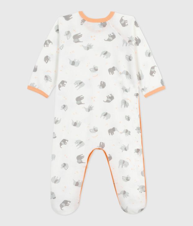 Dors bien en coton b&eacute;b&eacute; blanc/beige