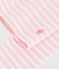 Sous-pull enfant en coton &agrave; rayures rose/rose