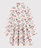 Robe manches longues enfant fille blanc MARSHMALLOW/blanc MULTICO