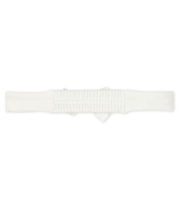 Bandeau b&eacute;b&eacute; fille blanc/multicouleur