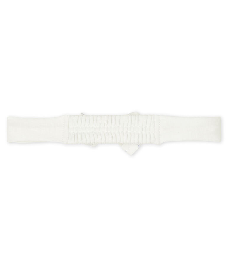 Bandeau b&eacute;b&eacute; fille blanc/multicouleur