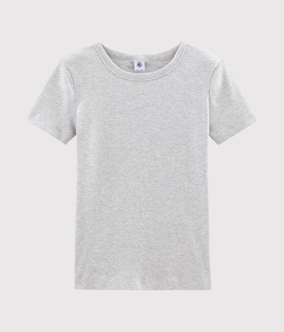 Tee shirt manches courtes iconique femme gris BELUGA CHINE