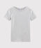 Tee shirt manches courtes iconique femme gris BELUGA CHINE