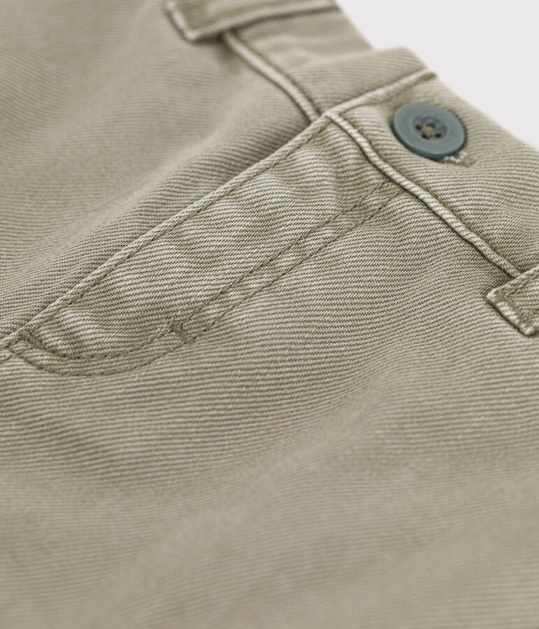 Short b&eacute;b&eacute; en denim vert MARECAGE