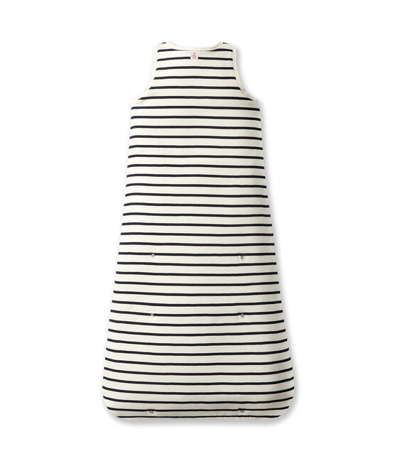 Gigoteuse bébé rayée beige COQUILLE/bleu ABYSSE