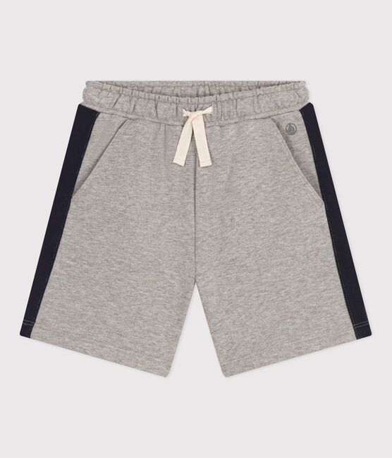 Short en coton enfant garçon gris CHATON CHINE