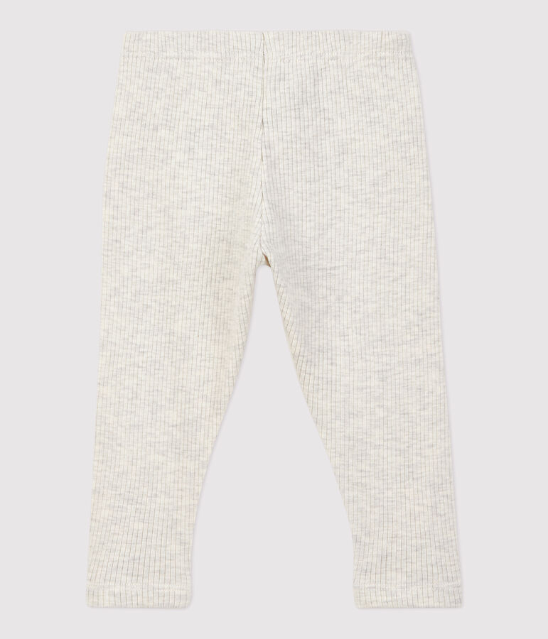 Pantalon sarouel en coton b&eacute;b&eacute;. beige MONTELIMAR CHINE