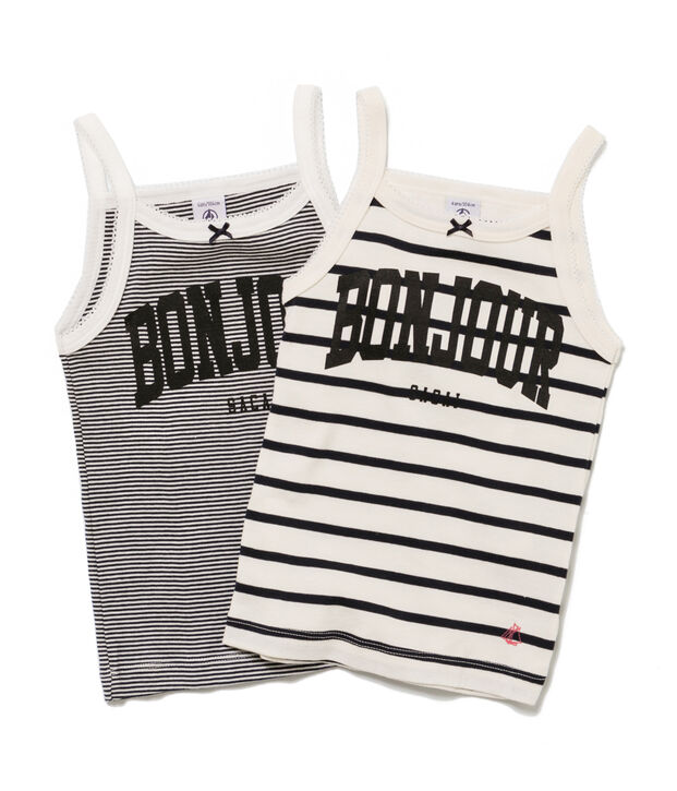 Duo de chemises &agrave; bretelles petite fille multicouleur