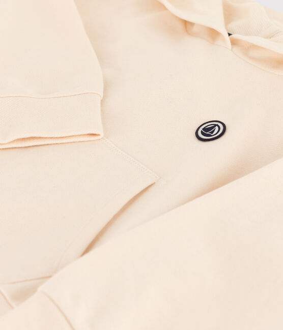 Sweatshirt à capuche enfant fille / garçon écru AVALANCHE