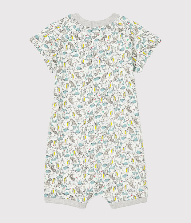 Combicourt b&eacute;b&eacute; gar&ccedil;on imprim&eacute; blanc/multicouleur
