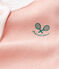 Dors bien bébé fille en côte rose ROSAKO/blanc MARSHMALLOW CN