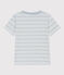 Tee-shirt rayé en coton enfant garçon GOMME/ MARSHMALLOW