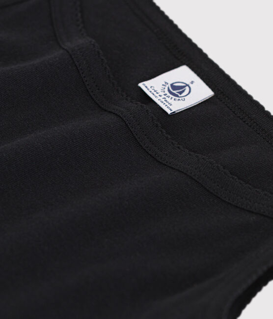 Chemise à bretelles L'ICONIQUE en coton BIO Femme noir NOIR
