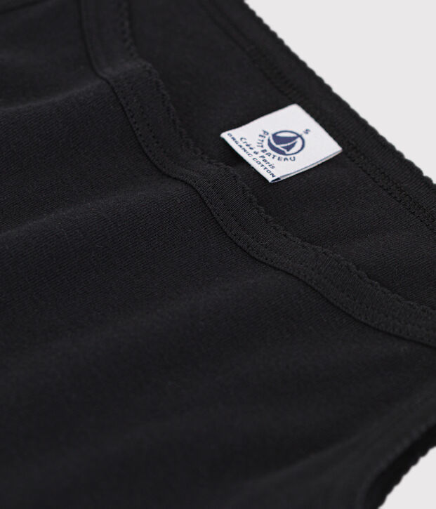 Chemise &agrave; bretelles L'ICONIQUE en coton BIO Femme noir