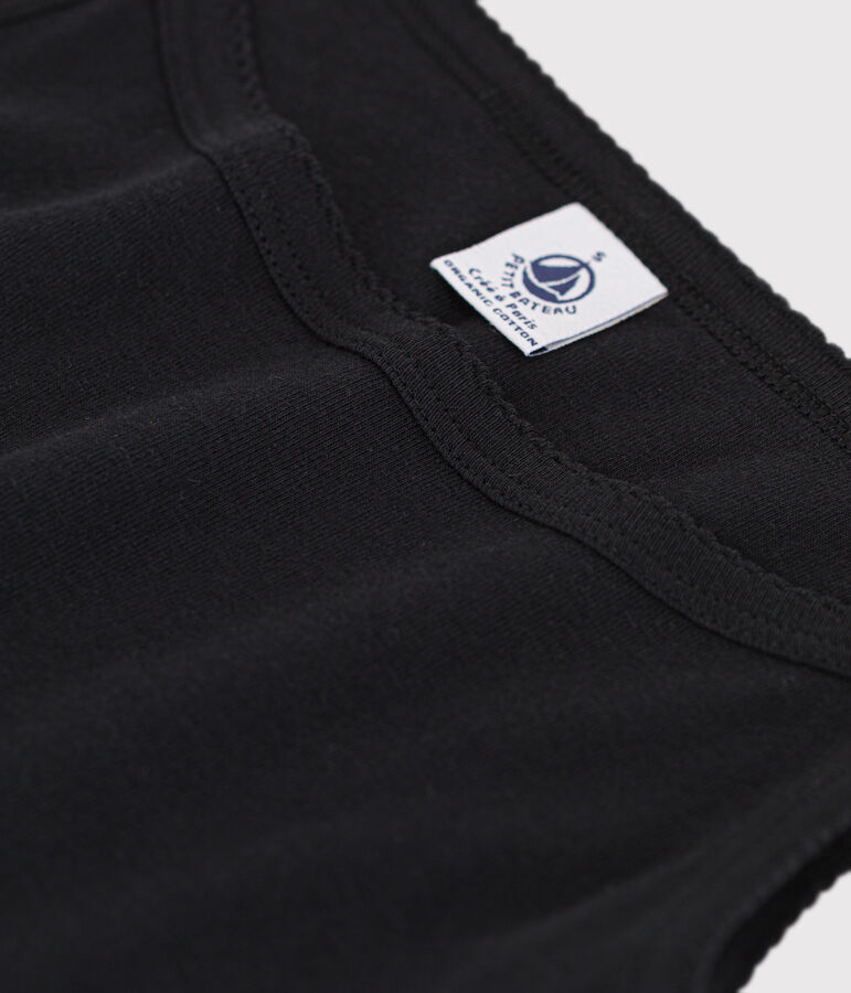 Chemise &agrave; bretelles L'ICONIQUE en coton BIO Femme noir