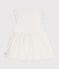 Robe sans manche en coton façonné bébé blanc MARSHMALLOW