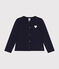 Cardigan en molleton enfant fille bleu SMOKING