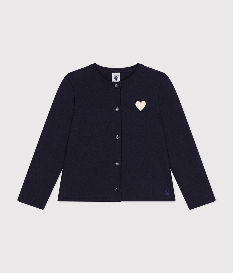Cardigan en molleton enfant fille bleu SMOKING
