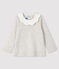 Blouse manches longues bébé fille beige MONTELIMAR CHINE