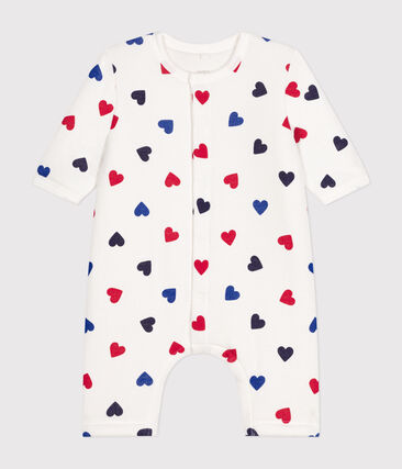 Combinaison longue ouatinée en coton bébé