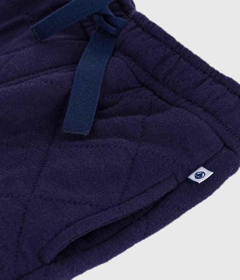 Pantalon de jogging enfant en coton uni bleu SOIR