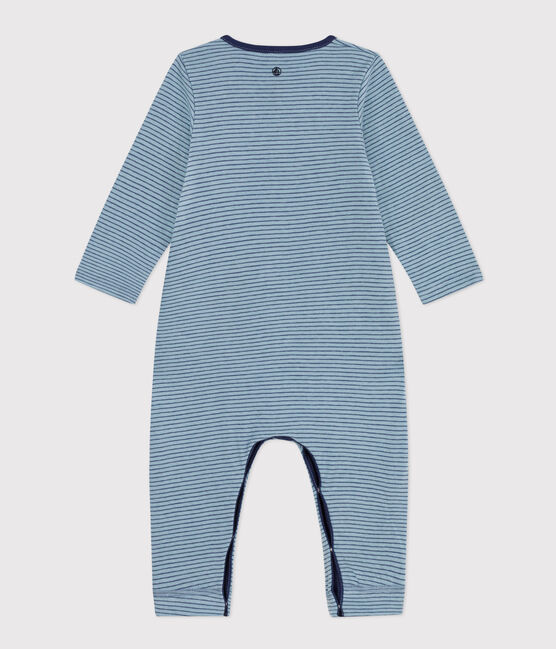 Combinaison longue rayée en coton bébé ENNEIGE/ CHALOUPE:ENNEIGE