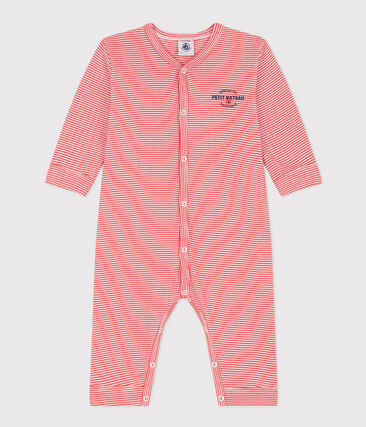 PETIT BATEAU - Pyjama bébé sans pieds milleraies en coton