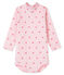 Body manches longues col roulé bébé mixte rose VIENNE/ CUPCAKE