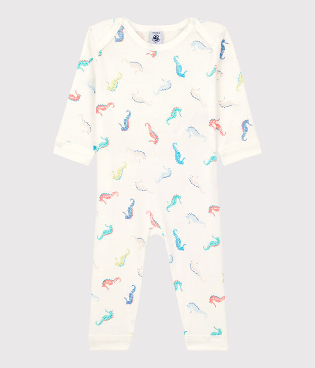 Dors-bien sans pression hippocampe b&eacute;b&eacute; en coton blanc/multicouleur