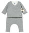 Ensemble deux pièces bébé en tubique matelassé gris SUBWAY CHINE CN