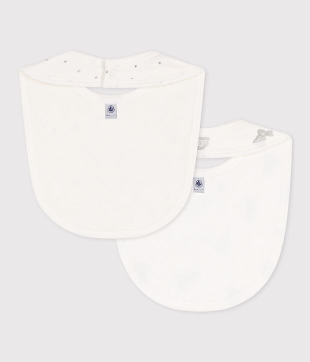 LOT DE 2 BAVOIRS B&Eacute;B&Eacute; EN COTON multicouleur