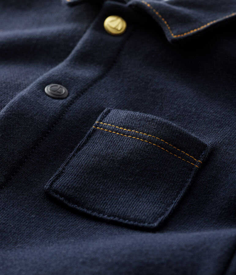 Combinaison longue b&eacute;b&eacute; gar&ccedil;on bleu SMOKING