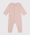 Ensemble cardigan et pantalon en molleton bébé rose SALINE