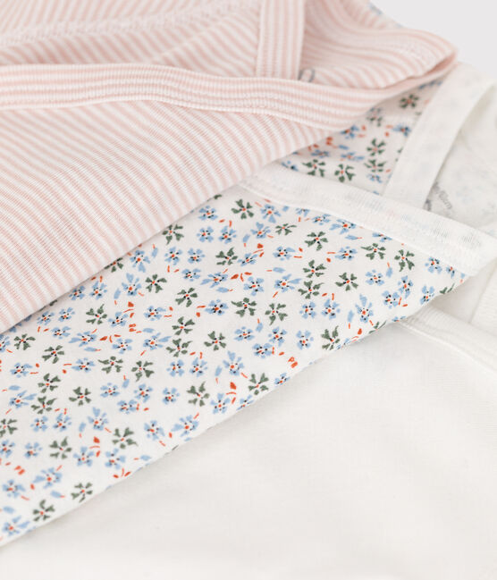 Lot de 3 bodies manches longues bébé en coton variante 1