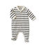 Dors bien bébé rayé beige COQUILLE/bleu ABYSSE