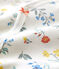 Dors-bien bébé imprimé fleuri en coton blanc MARSHMALLOW/blanc MULTICO